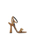 Versace Medusa High Heel Sandals – Brown Leather – Women’s Shoes