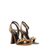 Versace Medusa High Heel Sandals – Brown Leather – Women’s Shoes