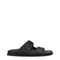 Valentino Garavani Black Leather Slippers Sandals