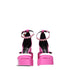Versace Pink Satin Platform Pumps – Rhinestone Ankle Strap Designer Heels - Women’s