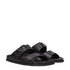 Valentino Garavani Black Leather Slippers Sandals