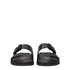 Valentino Garavani Black Leather Slippers Sandals
