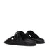 Valentino Garavani Black Leather Slippers Sandals