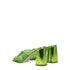 Miu Miu Green Plexiglass Open Toe Block Heels Platform Sandals for Women