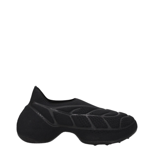 Givenchy Black Fabric Slip-On Loafers