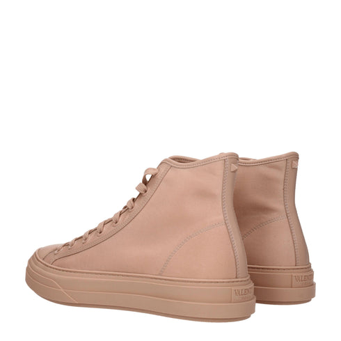 Valentino Garavani Pink Fabric High Tops
