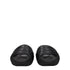 Balmain Black Leather Slippers Sandals
