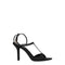 Givenchy Women’s Black Satin Stiletto Sandals – Elegant Open-Toe Heels