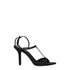 Givenchy Women’s Black Satin Stiletto Sandals – Elegant Open-Toe Heels