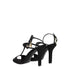 Givenchy Women’s Black Satin Stiletto Sandals – Elegant Open-Toe Heels