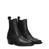 Chloé Black Leather Studded Ankle Boots with Stones – Women’s