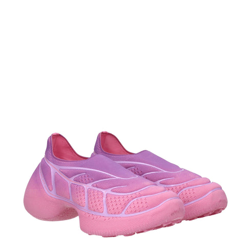 Givenchy Women's Pink & Violet Fabric Sneakers Shoes – Sporty Glam Heels