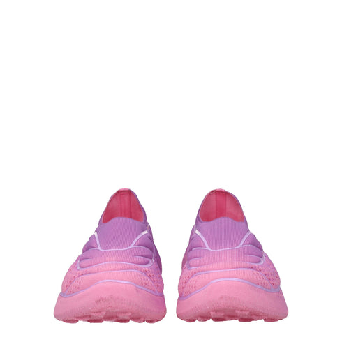 Givenchy Women's Pink & Violet Fabric Sneakers Shoes – Sporty Glam Heels