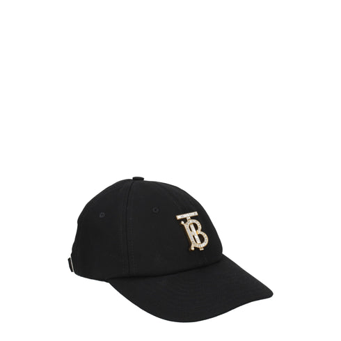 Burberry Black Cotton Caps (Baseball Hat)