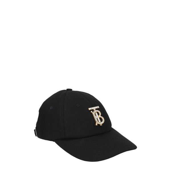 Burberry Black Cotton Caps (Baseball Hat)