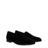 Dolce & Gabbana Black Velvet Slip-On Loafers
