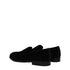 Dolce & Gabbana Black Velvet Slip-On Loafers