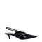 Givenchy Women's Black Leather Slingback Mid Heels Pumps