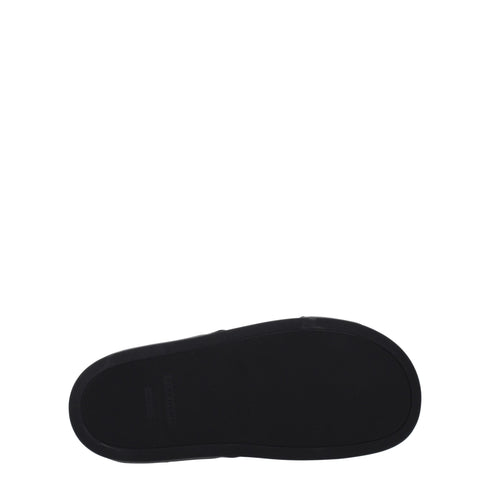 Givenchy Black Fabric Slippers Sandals