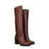 Prada Knee-High Boots in Brown Leather – Women's
