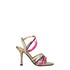Valentino Garavani Multicolor Leather Stiletto Sandals – Women’s Gold High Heels