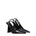 Valentino Garavani Slingback Heeled Sandals in Black Patent Leather - Pointed Toe High Heels for Women
