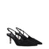 Givenchy Black Fabric High Heel Slingback Pumps with Rhinestone Embellishments - Women’s