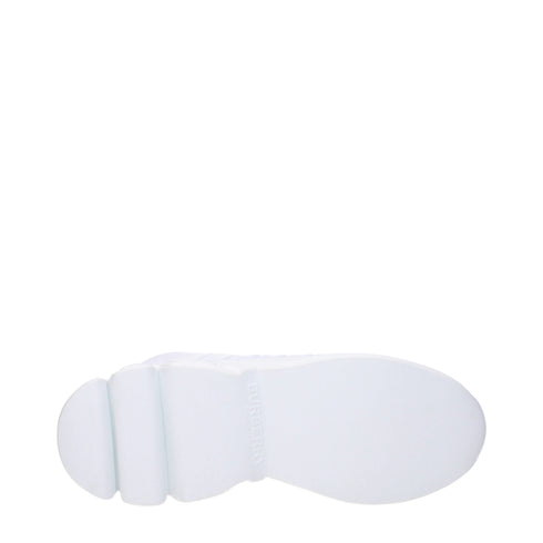 Burberry White Leather Sneakers – Women’s Casual Shoes