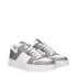 Jimmy Choo White & Silver Rhinestone Chunky Leather Sneakers – Women’s