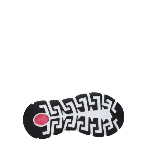 Versace White Fabric Athletic Sneakers – Women’s Glitter Sole Runners