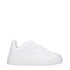 Burberry White Leather Low Tops