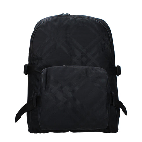 Burberry Black Fabric Backpacks