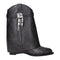 Givenchy Ankle Boots in Black Aged Leather with Pointed Toe and Wedge Heel - Women’s