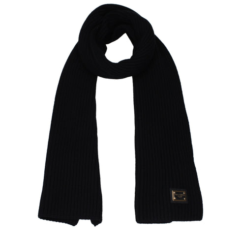 Dolce & Gabbana Black Cashmere Scarves