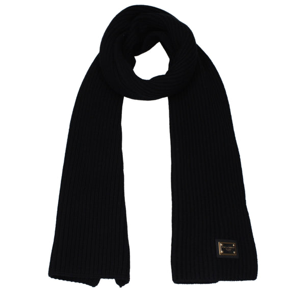 Dolce & Gabbana Black Cashmere Scarves