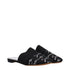 Givenchy Women's Black Satin Slippers – Designer Flat Sandals with Logo Detail