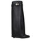 Givenchy Turn Lock Wedge Boots Black Leather Pointed Toe - Women’s
