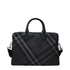 Burberry Gray Fabric Business And Laptop Bags
