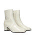 Celine Ankle Boots in Beige Patent Leather Mid Heel - Women’s