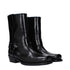 Valentino Garavani Black Leather Studded Ankle Boots