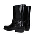 Valentino Garavani Black Leather Studded Ankle Boots