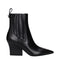 Valentino Garavani Black Leather Pointed Ankle Boots – Women’s