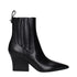 Valentino Garavani Black Leather Pointed Ankle Boots – Women’s