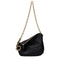 Burberry Small Knight Shoulder Bag Black Leather for Women