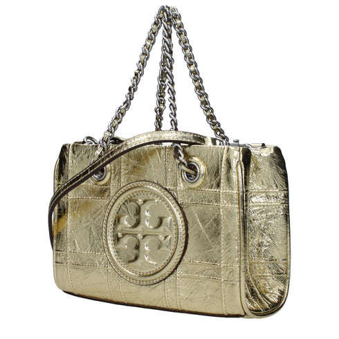 Tory Burch Handbag in Gold Leather with Metallic Effect for Women