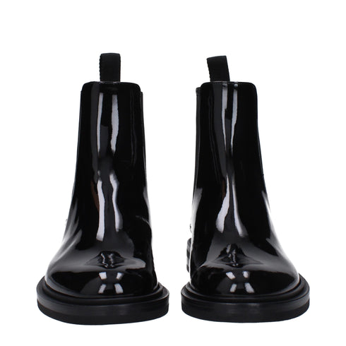 Dolce & Gabbana Black Leather Ankle Boots