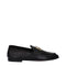 Dolce & Gabbana Black Leather Slip-On Loafers