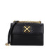 Off-White Crossbody Bag Black Leather Women's