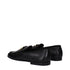 Dolce & Gabbana Black Leather Slip-On Loafers