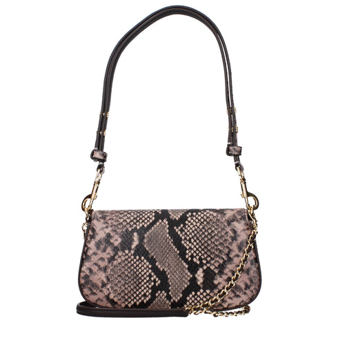 Tory Burch Shoulder Bag in Pink Python-Effect Leather for Women
